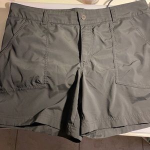 Gray pair of Columbia hiking shorts size 16.